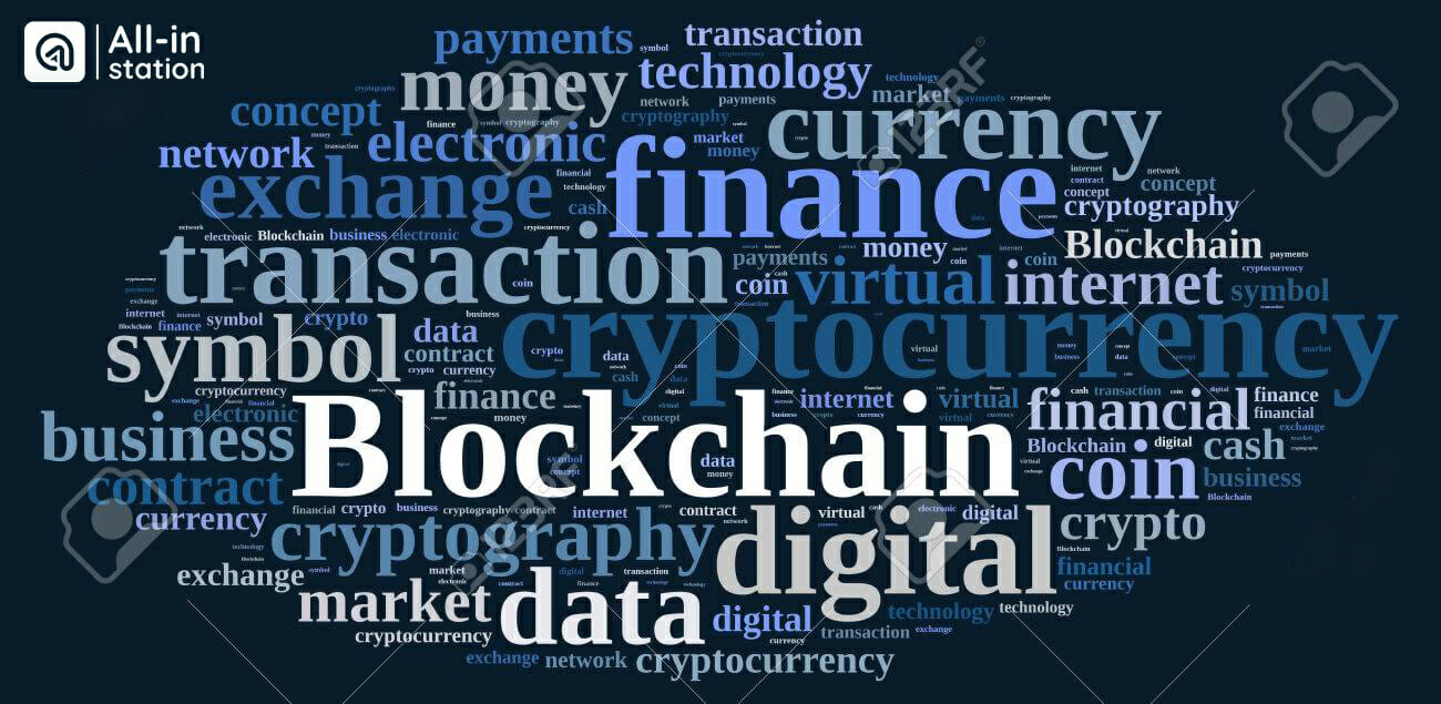 52039260 illustration with word cloud with the word blockchain copy