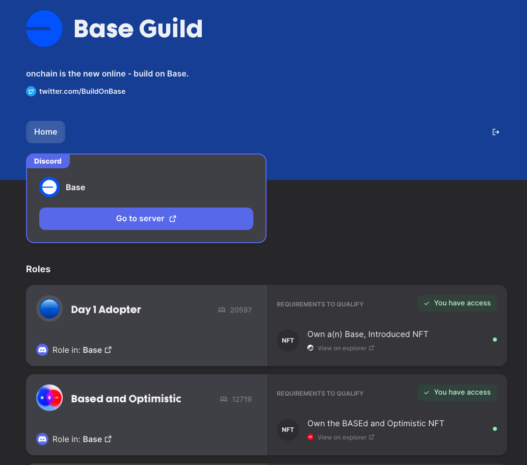 Guild dự án Base