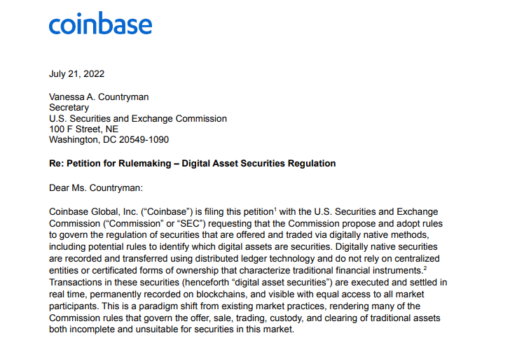Coinbase ép SEC phải trả lời đơn kiến nghị của họ về các quy định ngành Crypto 14 CBCCSTC