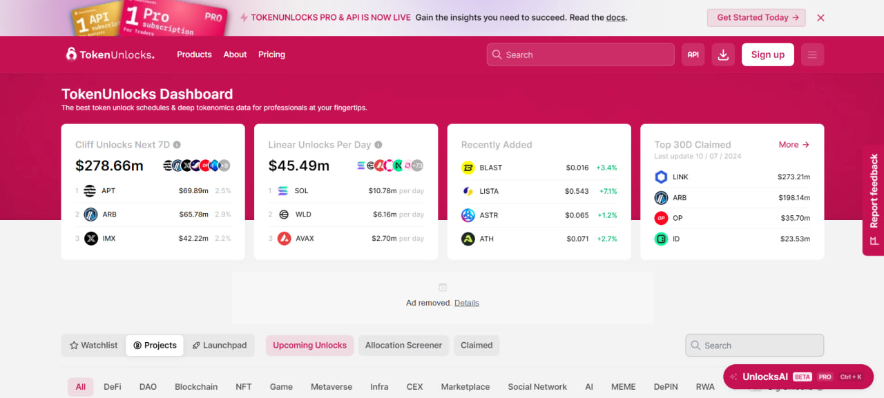 Token Unlock